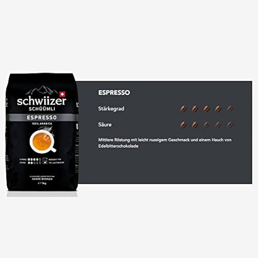 Schwiizer Schüümli Espresso Granos de Café, 1000g 1kJTT4M8