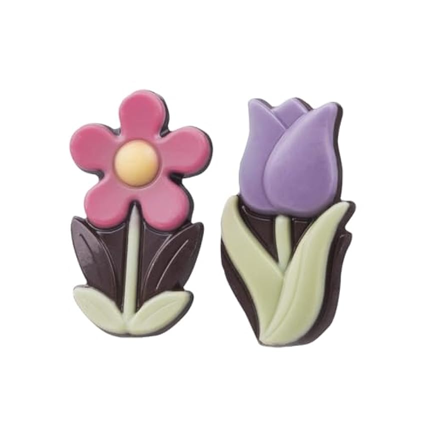 Flores de chocolate – Chocolate negro | Tulipanes y margaritas | Presente | Idea de regalo | Cumpleaños | Mujeres | Mujer | Chica | Adulto | Niño | Mamá | Día de la Madre | Día de San Valentín 0Ubtyyt0