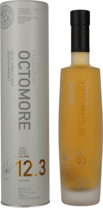 Octomore EDITION: 12.3 Super-Heavily Peated 2016 62,1% Vol. 0,7l in Tinbox 4F3jbyMR