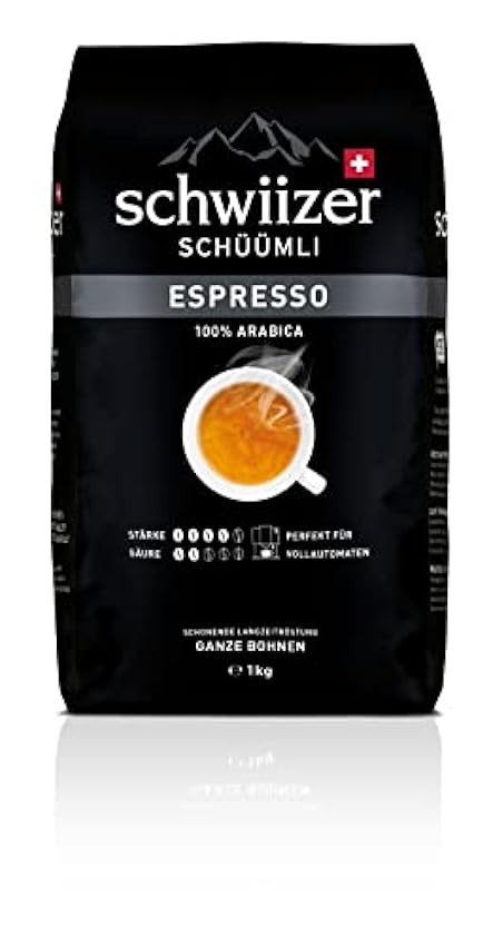 Schwiizer Schüümli Espresso Granos de Café, 1000g 1kJTT