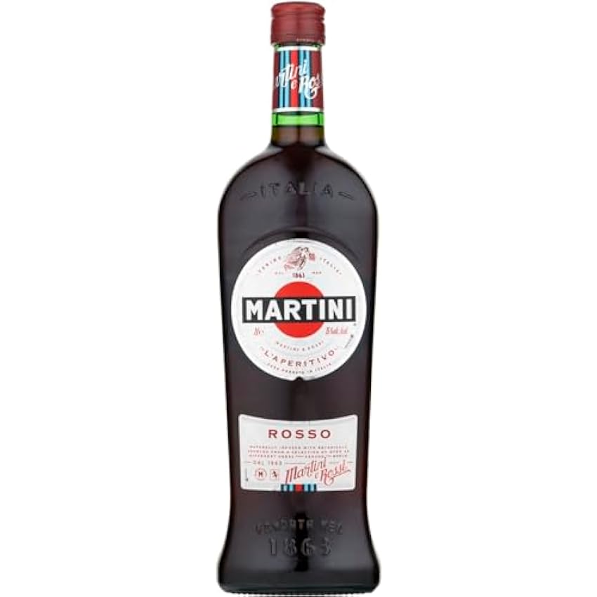 MARTINI Rosso Red Vermouth Aperitivo, Vermut dulce con infusión de hierbas regionales, 15% ABV, 100cl / 1L 6DLD1B4W