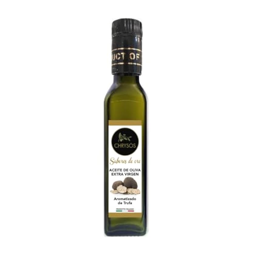 CHRYSÓS - Aceite de oliva virgen extra italiano | Sabor Trufa | Aceite de oliva extra virgen sabores premium | Botella 250ml dl0G0hgc