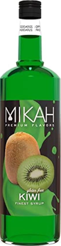 Mikah - Premium Flavors - Kiwi x2 | Jarabe para bebidas y postres | Uso profesional | 2 botellas de 1 litro (2 x 1000 ml) eNfXrt0e