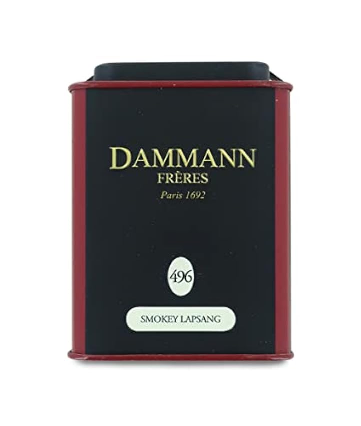 Dammann Smokey 496 - Té negro ahumado, Lata de 100 gr -