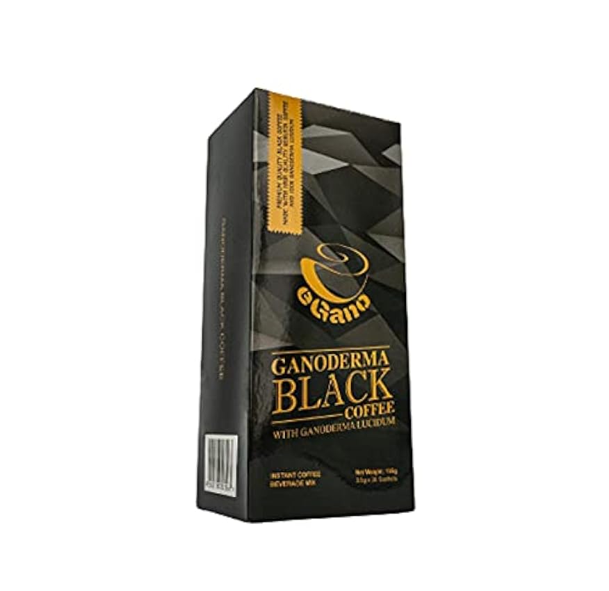 EGano Premium Ganoderma Café instantáneo negro con extracto de Ganoderma Lucidum (30 sobres x 3,5 g) 4j9nO1VN