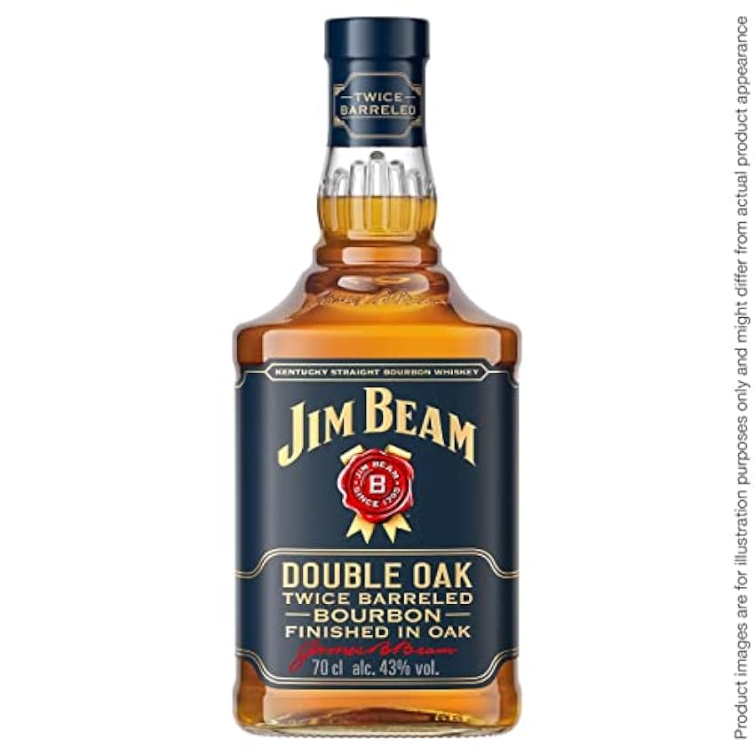 Jim Beam Double Oak Twice Barreled Bourbon Whisky, 43% 