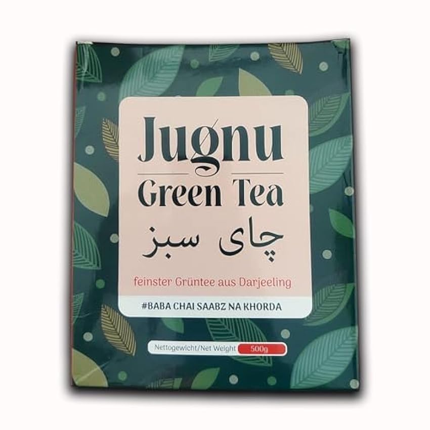 Jugnu Té verde, elegancia verde pura, pura felicidad, refershing y natural (paquete de 500 g) FDeYbjEw