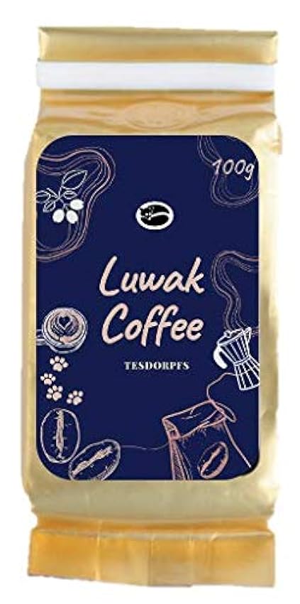 Tesdorpfs 100% Luwak Coffee - Full City Roast 100g (beans) aj8zyS2O