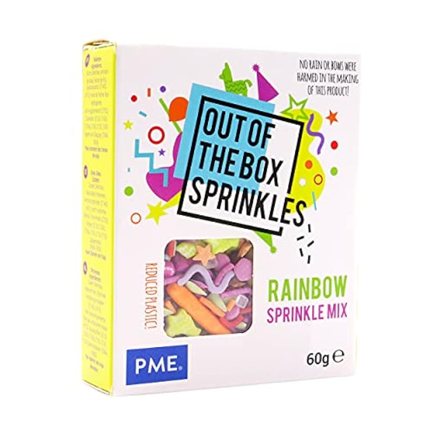 PME - Out the Box Sprinkles - Rainbow 60g BGWX2G1I
