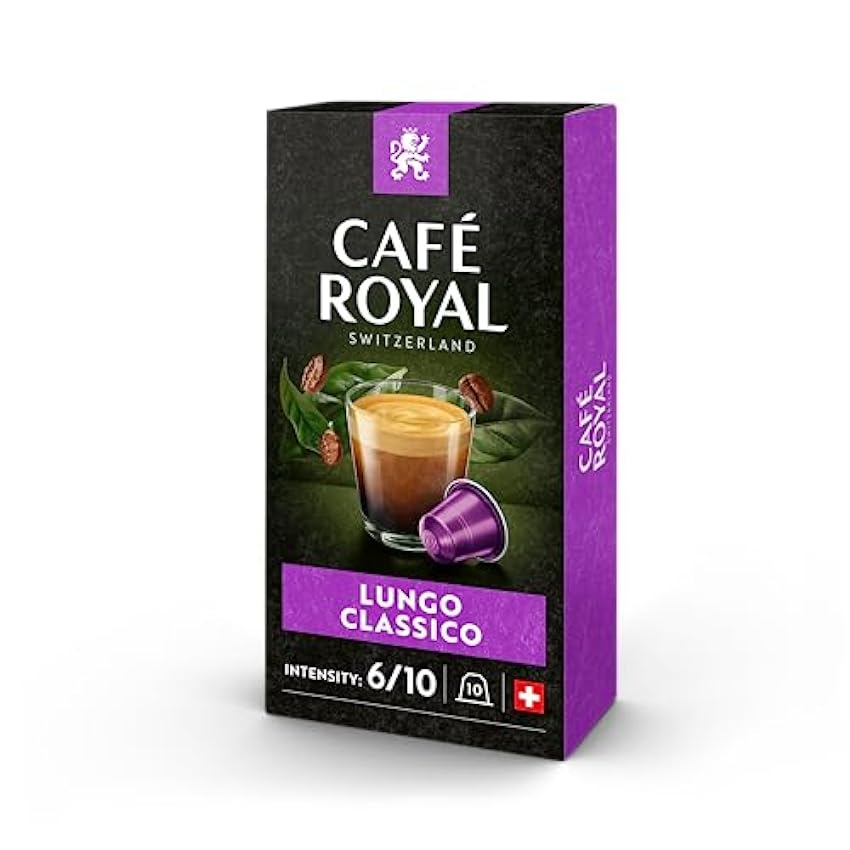 Café Royal Lungo Classico 100 cápsulas para cafetera Ne