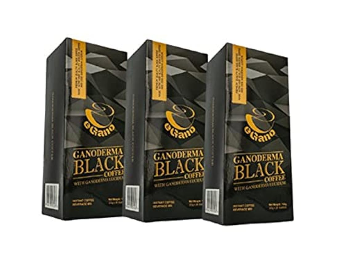 EGano Premium Ganoderma Café instantáneo negro con extracto de Ganoderma Lucidum (30 sobres x 3,5 g) 4j9nO1VN