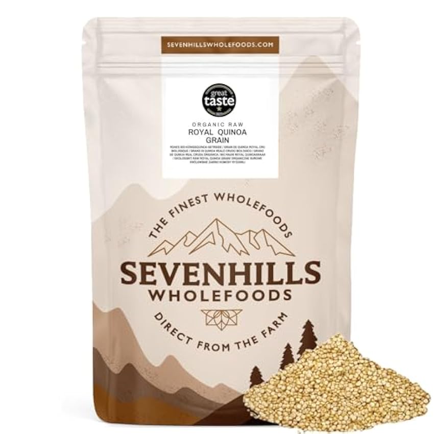 Sevenhills Wholefoods Granos De Quinua Real (Royal Quinoa) Orgánico 1.8kg 9G9WKsNI