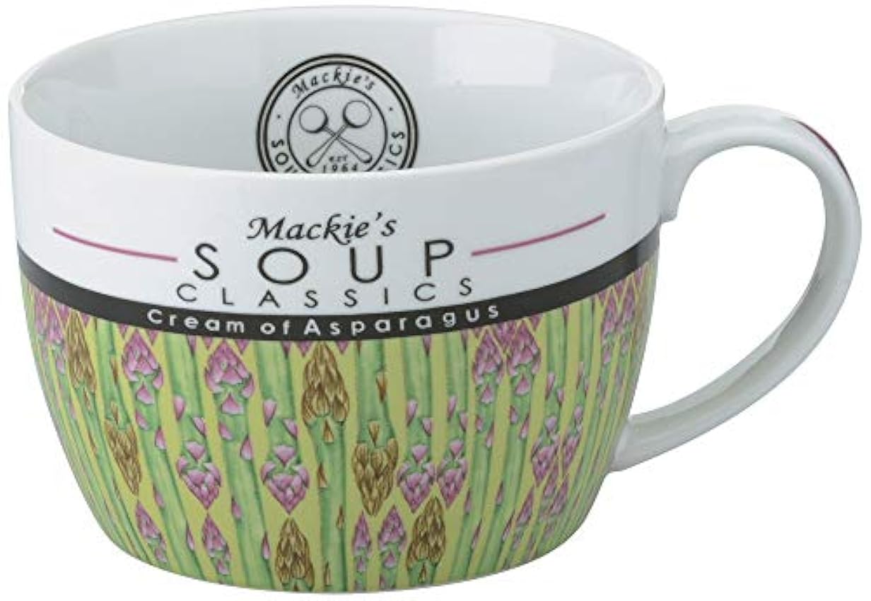 Mackie Classics de Sopa Crema de espárragos Sopa Taza, Multicolor 9rm67RgI