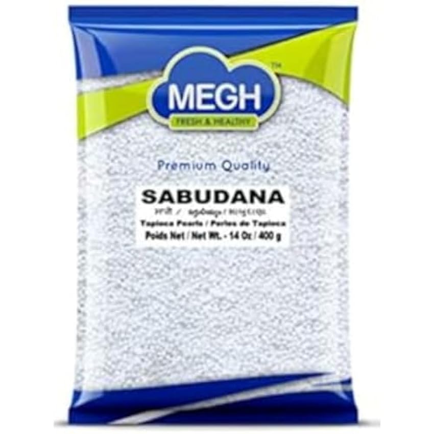 Megh Sabudana (Tapioca Pearls) 14oz 400 gram BR9KF4xD