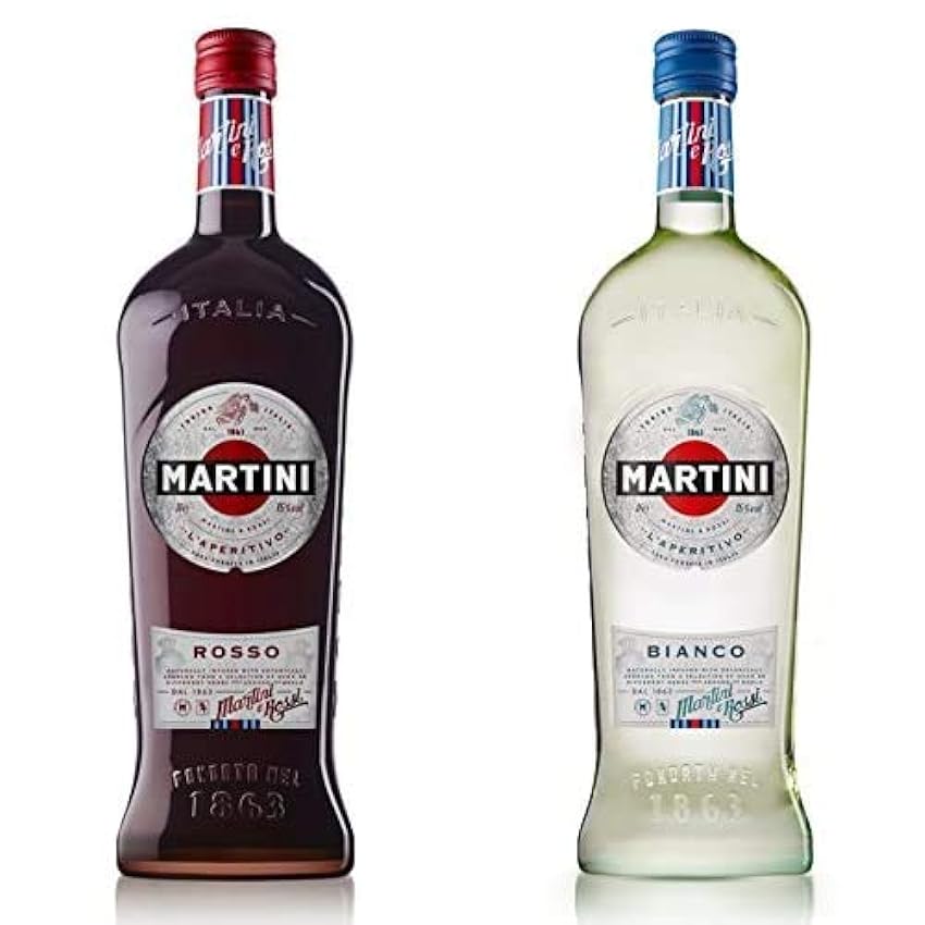 Martini Rosso Vermouth + Martini Bianco Vermouth - 2 x 