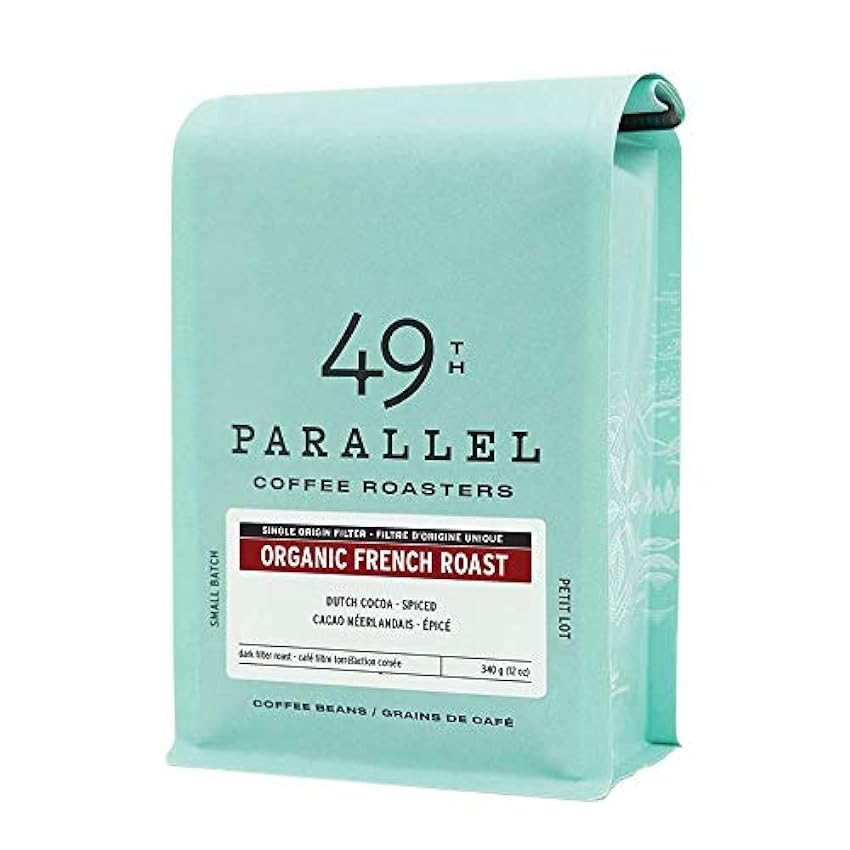 49 th Parallel Coffee Roasters Organic French Roast Dark Filter Roast 12oz 0i18Ubkr