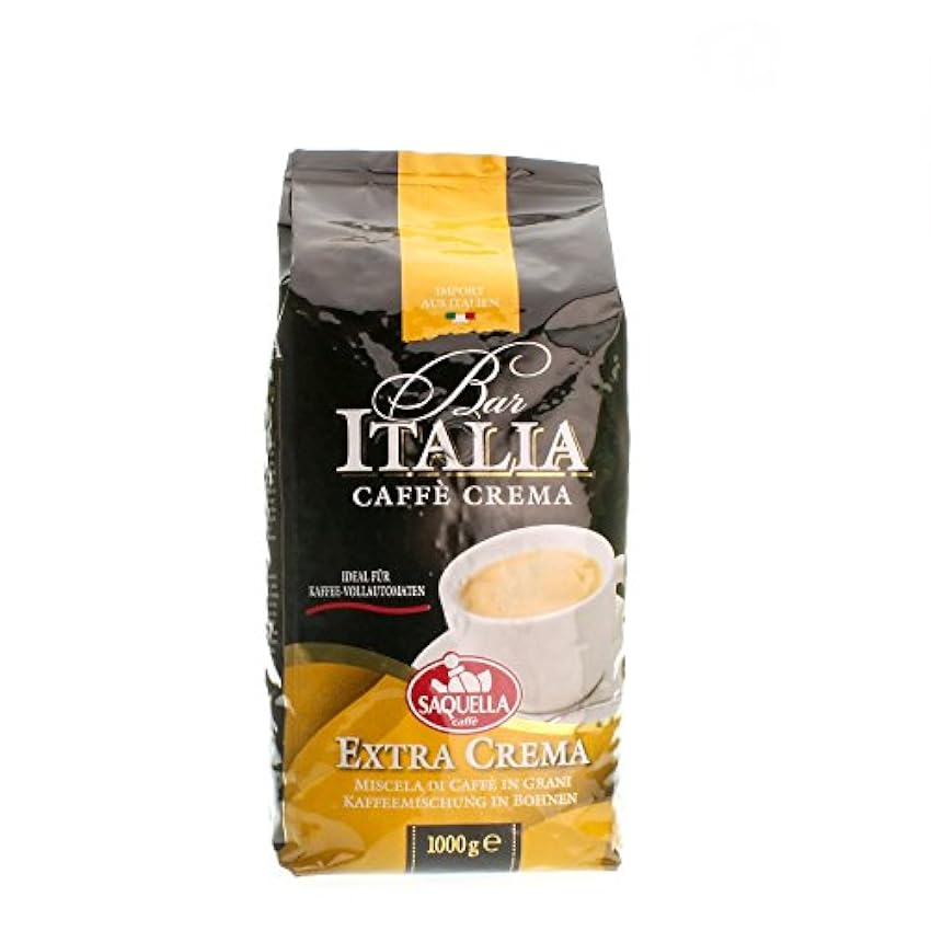 Saquella Espresso Bar Italia Extra Crema 1 Kg Grano Ent