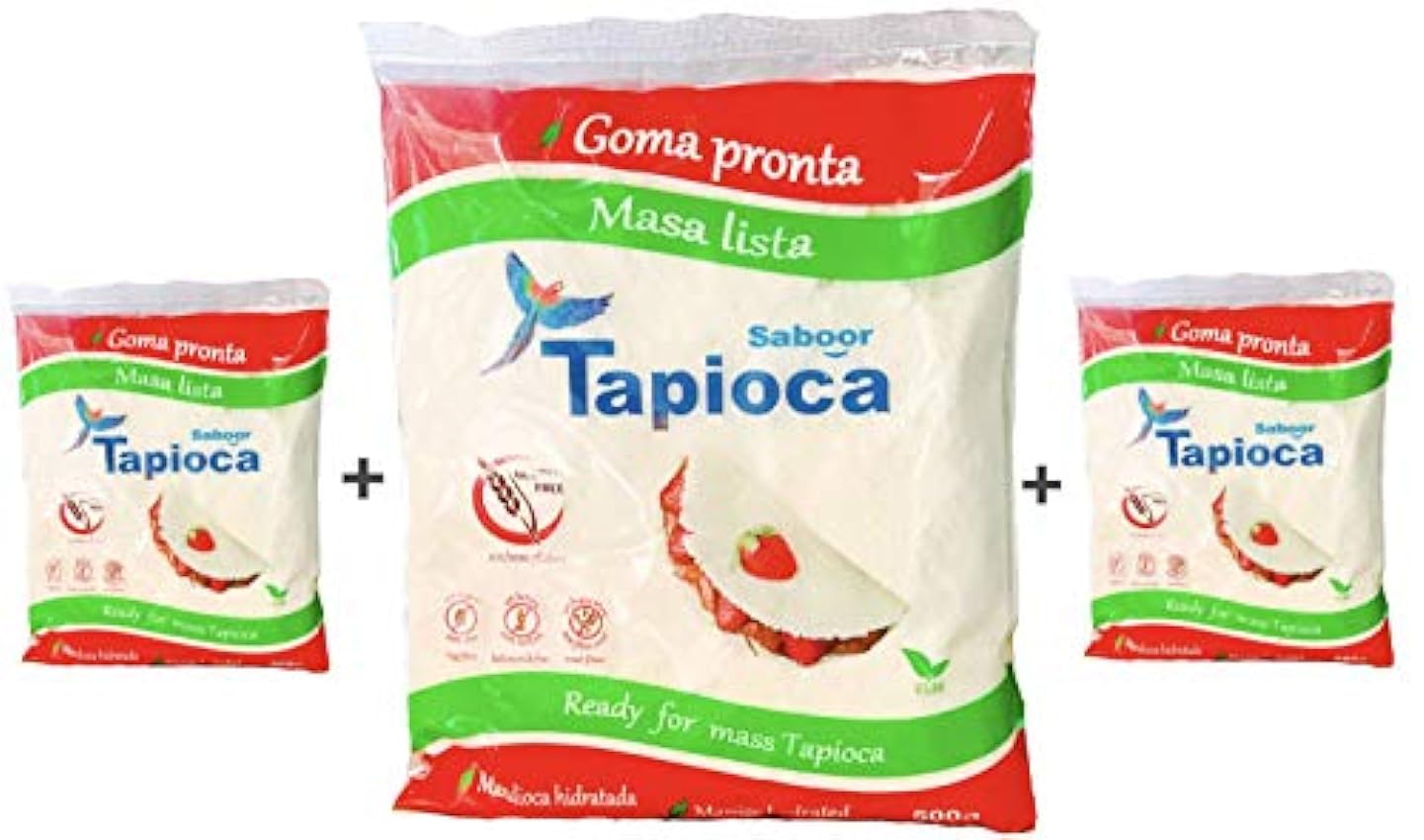 TAPIOCA Hidratada / Goma de Tapioca 500g (3 Unidades)GLUTEN FREE CblYTtmo