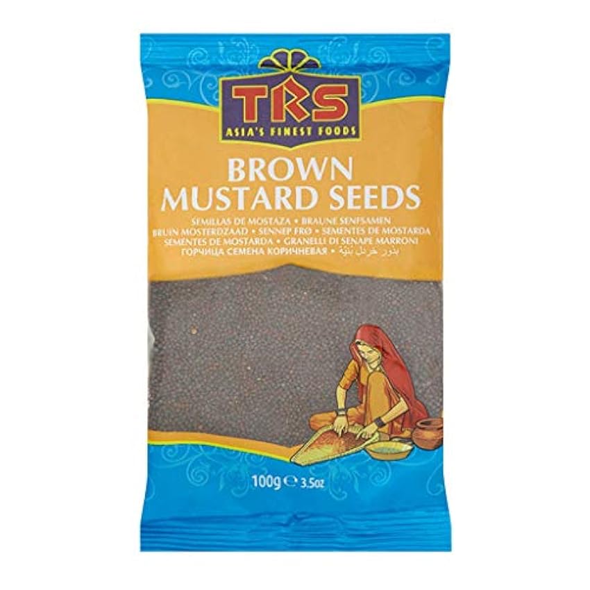 TRS Brown Mustard Seeds 100g semillas de mostaza granos ingrediente 8cMqtJaR