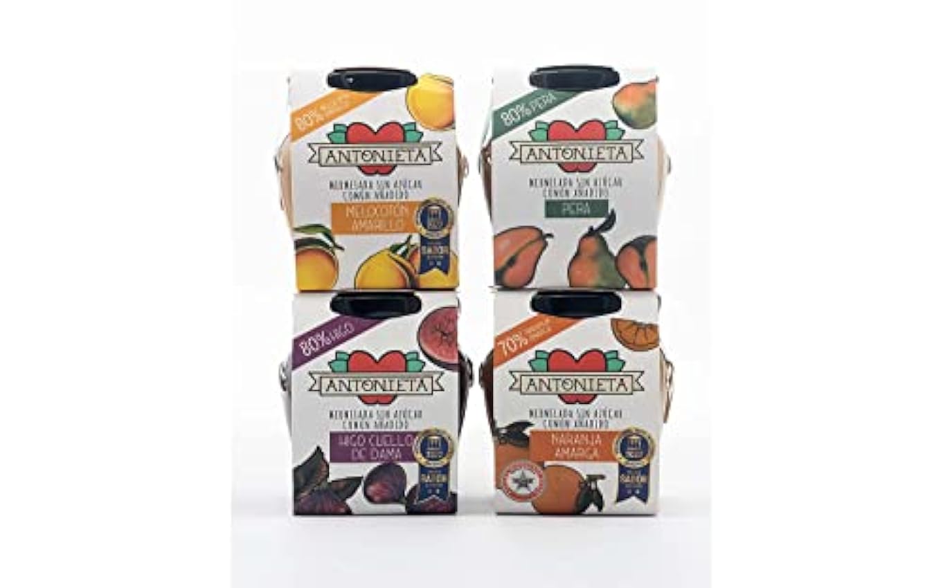 Pack de 4 Mermeladas - Sabores: Naranja Amarga, Higo, M