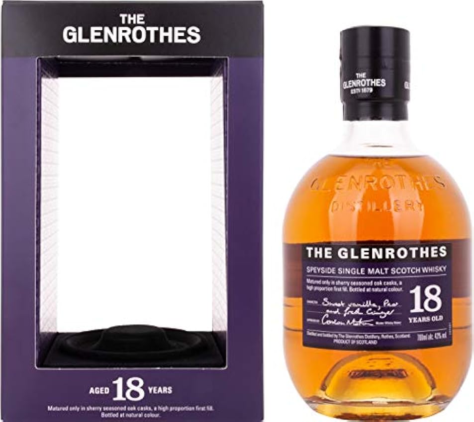 The Glenrothes 18 Años Single Malt Whisky Escocés, 43% - 700 ml Ep00ommf