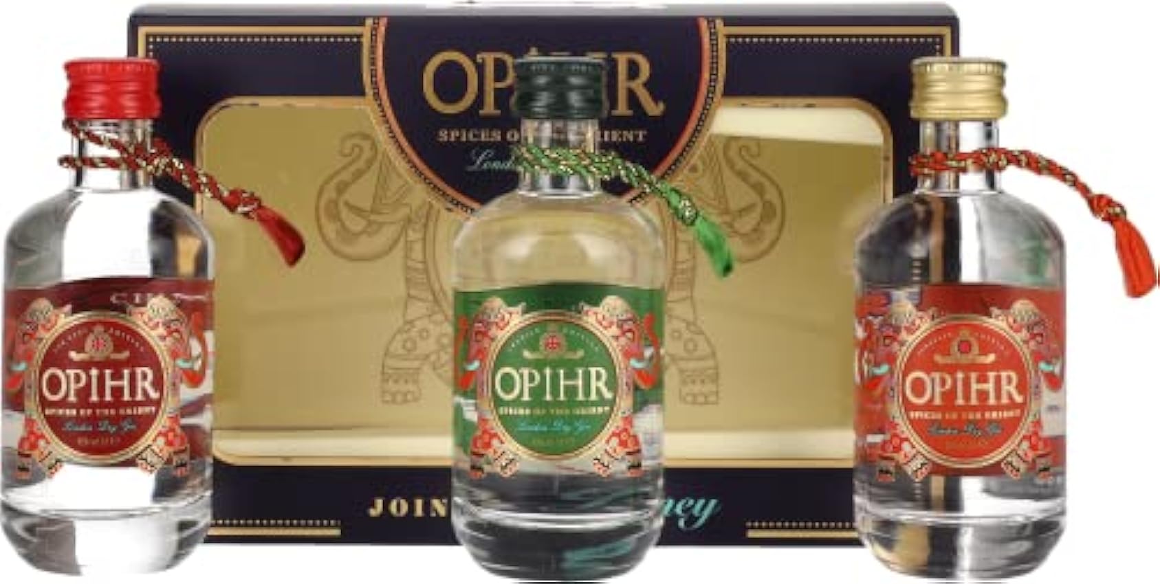 Opihr Gin SPICES OF THE ORIENT London Dry Gin Miniset 4