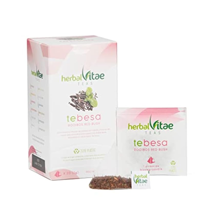 Té Rooibos Herbal Vitae - Te Besa | 2 Cajas | 40 Bolsit