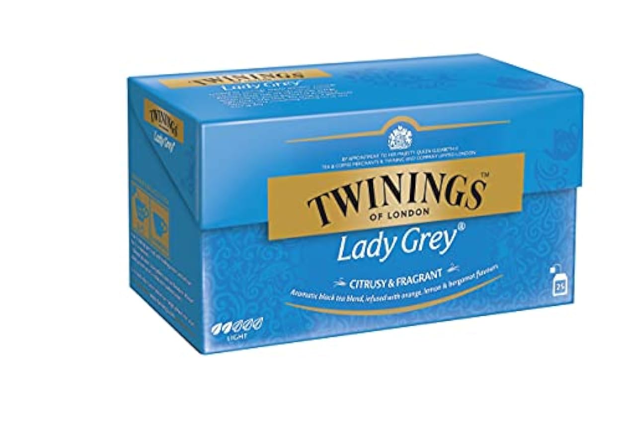 Twinings Lady Grey 50g, 25 bolsas, 1 paquete (1 x 50 g)