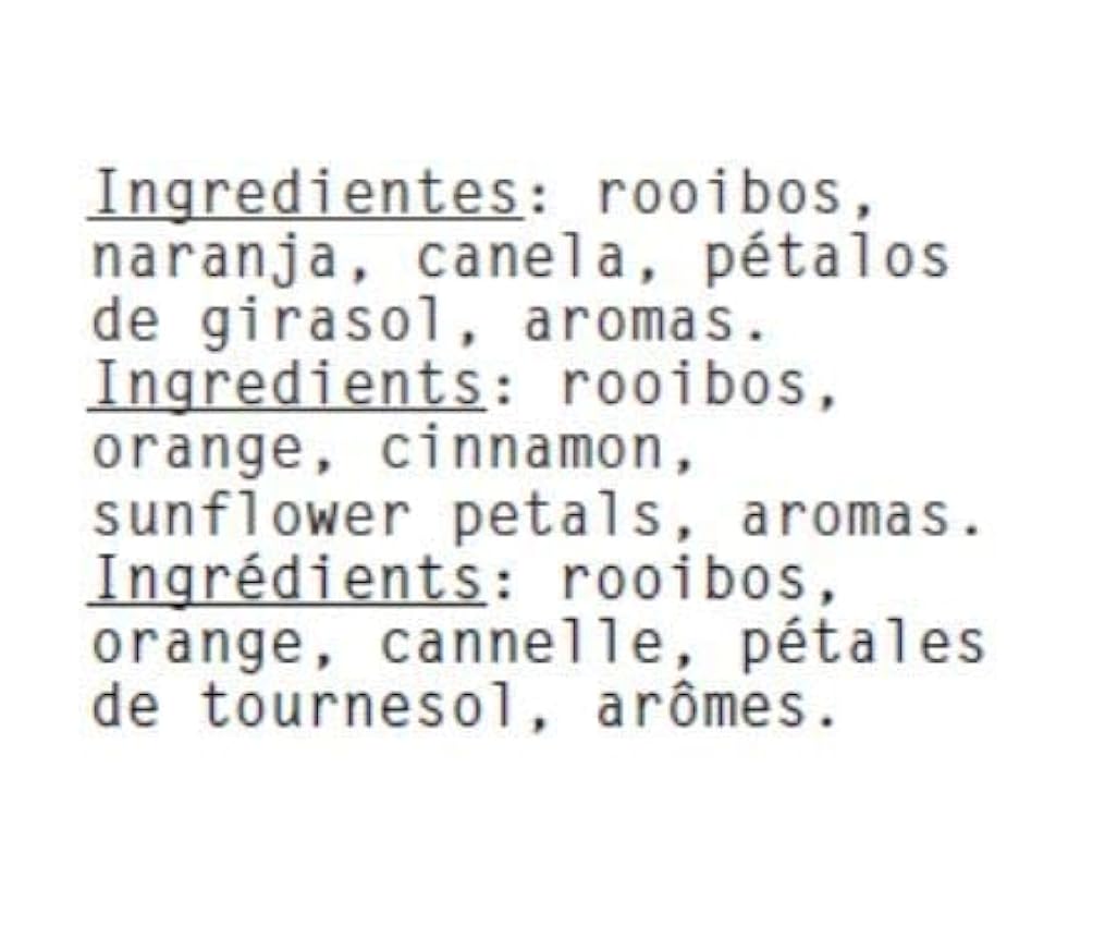 Happy-Lab Rooibos & Co - Té rooibos vitamínico y drenante con canela sin teína- 14 pirámides biodegradables AEwnRT9u