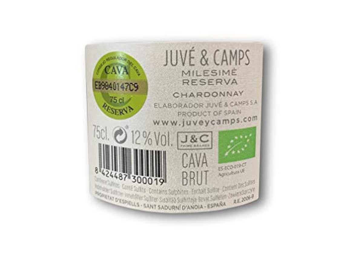Juvé & Camps | Cava Reserva Brut Milesime | 1 Botella de 75 cl | Chardonnay & | Cava Reserva Familia | Gran Reserva Brut Nature | Estuche regalo 2 botellas de 75 cl | Macabeu, Xarel·lo, Parellada 0NG6cy5C