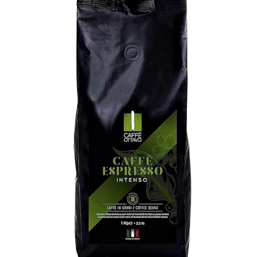 Caffè Ottavo - 1 kg de granos de café - Tueste oscuro e