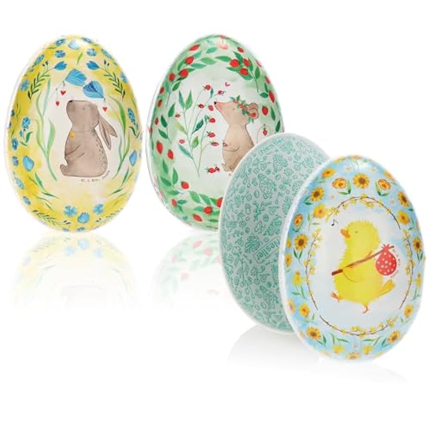 com-four® 3X Huevos de Pascua para Rellenar-Coloridos Huevos de Pascua de cartón-Sorpresa de Pascua [la selección varía] eIAmEUx1