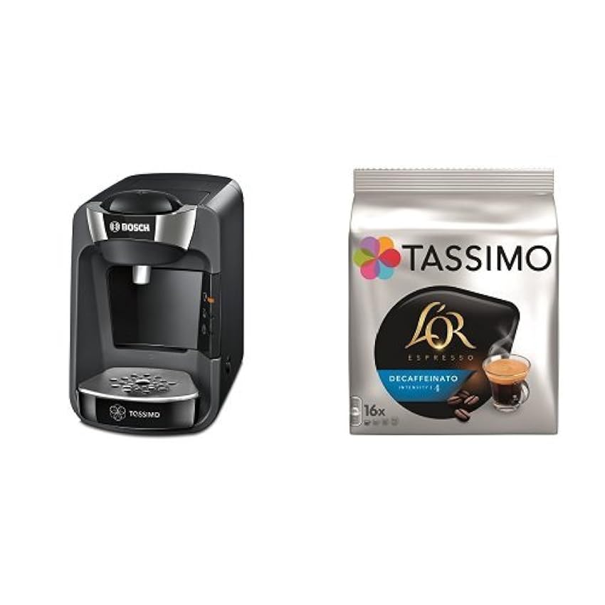 Bosch TAS3202 Tassimo Suny (negro intenso) + Pack café 