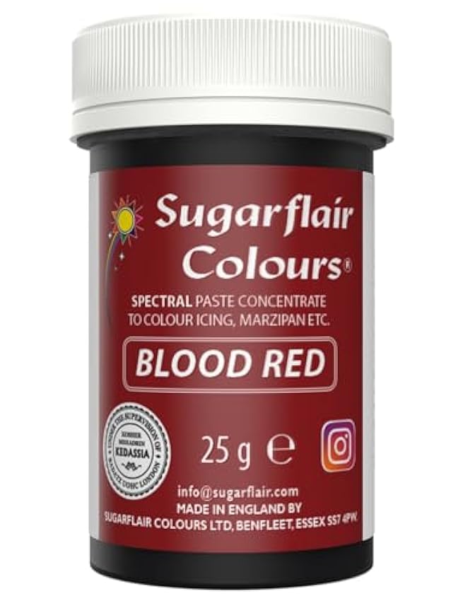 Sugarflair Colours Blood Red - Spectral Paste Gel Food/