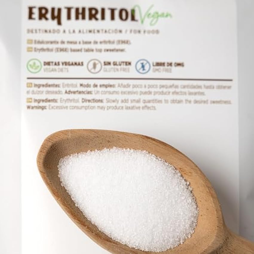 Eritritol de HSN | ¡La Mejor Alternativa al Azúcar! | Edulcorante Natural Bajo en Calorías | Endulzante para Recetas Fitness | Vegano, Sin Gluten, Sin Lactosa, En Polvo, 1 Kg Axr96Gtu