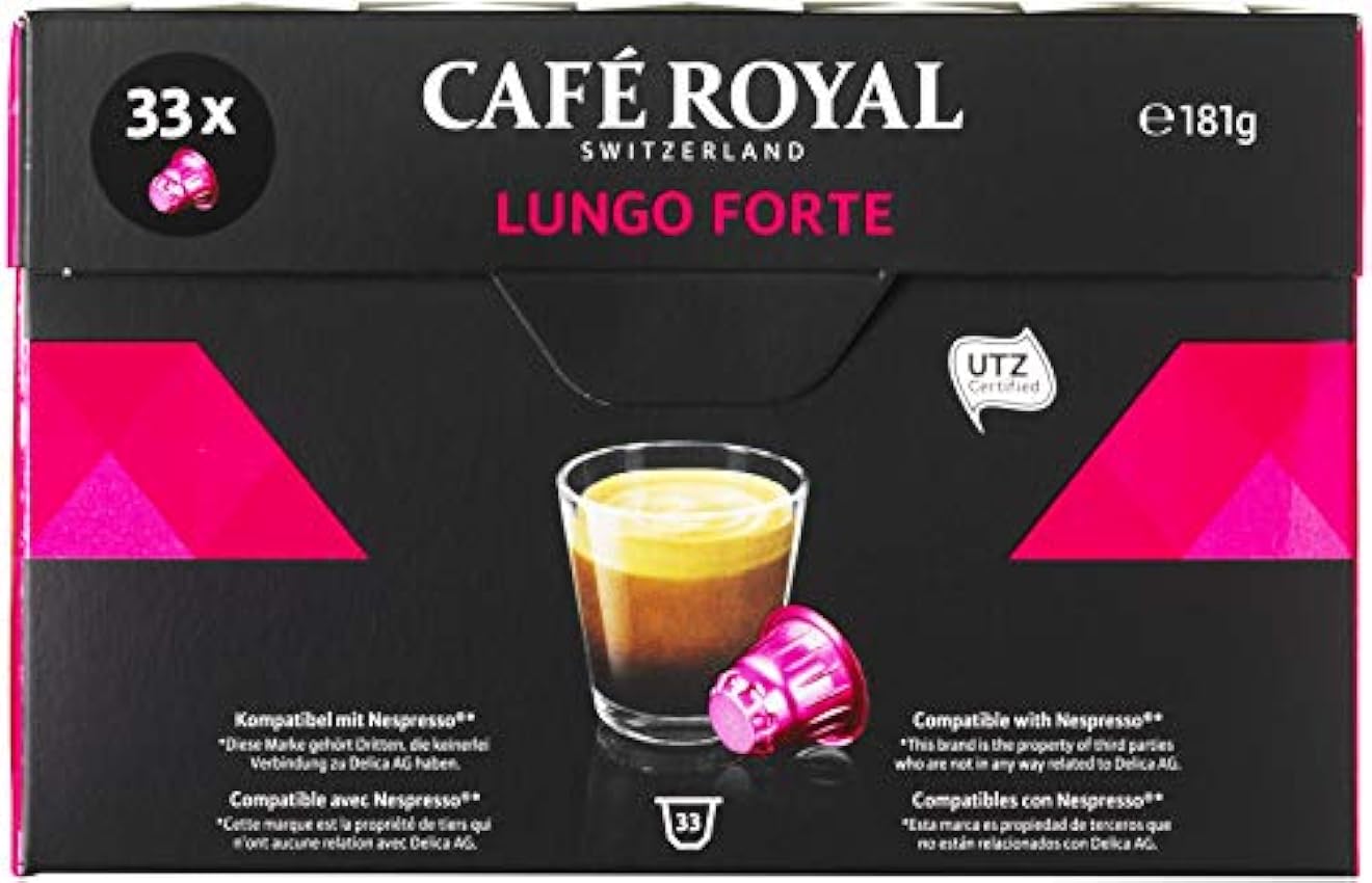 Café Royal Lungo Forte 132 cápsulas compatibles con Nes