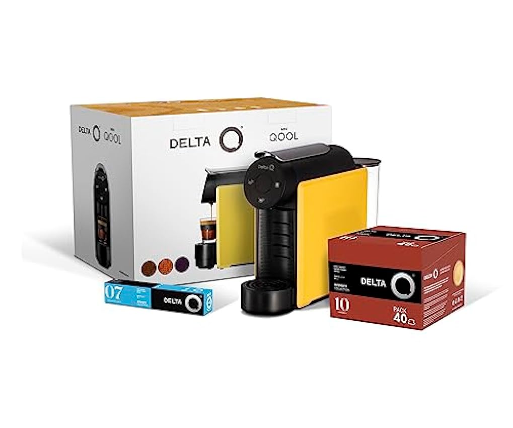 Delta Q - Pack Cafetera con Cápsulas - Mini Qool Amaril