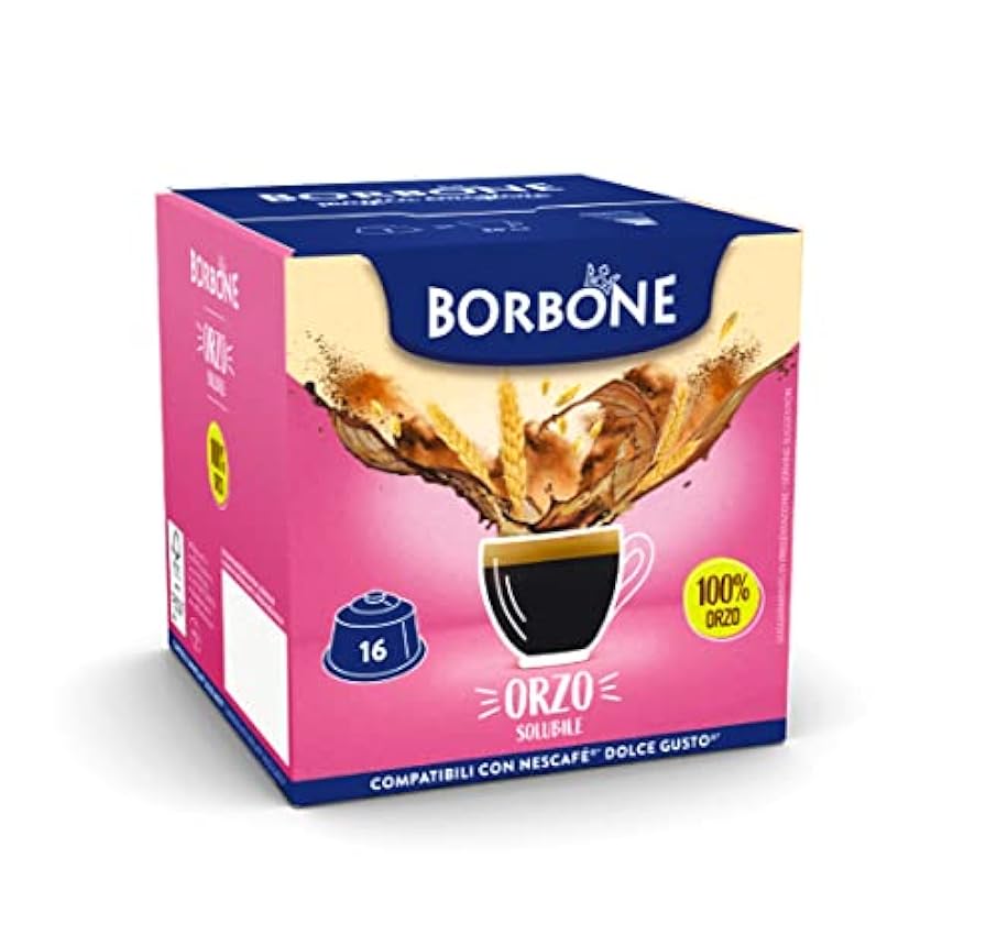CAFFÈ BORBONE Cebada Soluble - 64 cápsulas (4 envases d