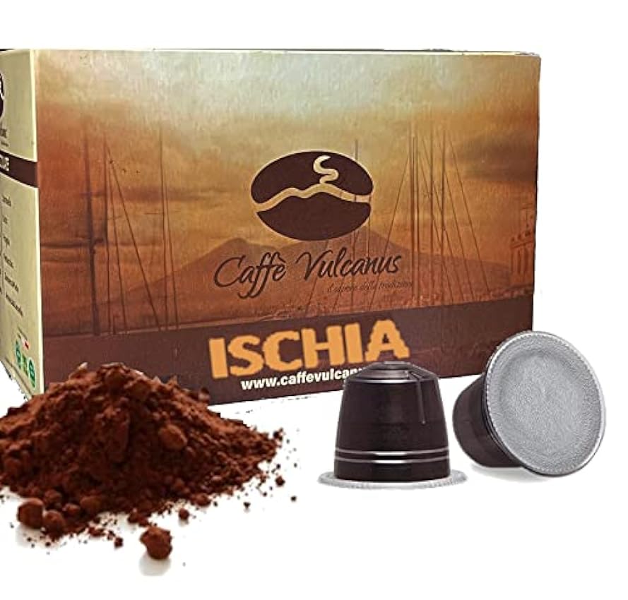 Caffè Vulcanus - 100 cápsulas de café mezcla Ischia - C