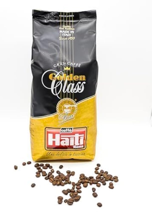 Caffè Haiti Roma Gran Caffè Golden Class café en grano en paquetes de 1 kg Tostado artesanal italiano y mezcla de calidad 1OdGMJfw