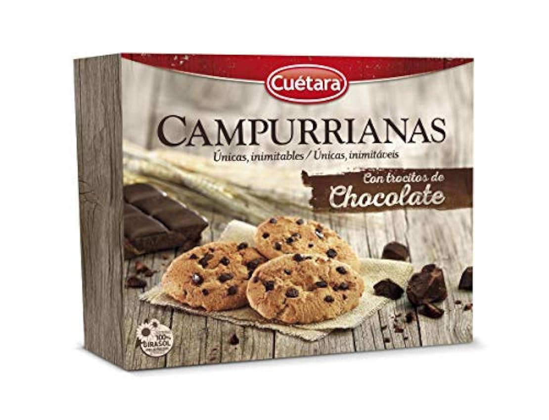 Cuétara Campurrianas con Pepitas de Chocolate, 450g 6WS