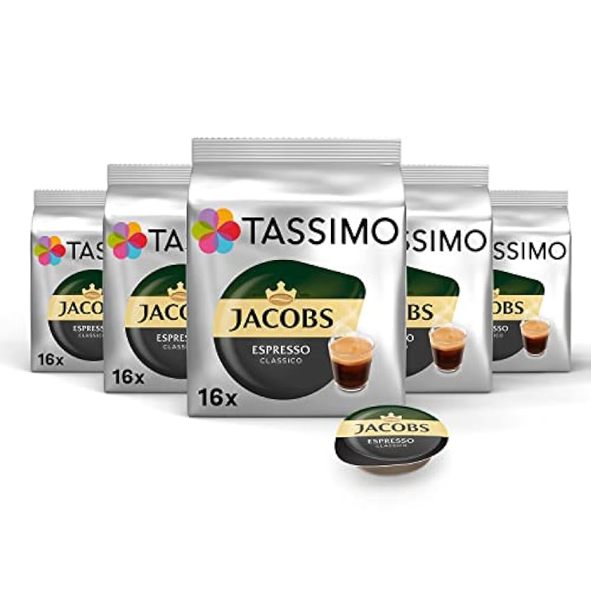 Tassimo Cápsulas de Café Jacobs Espresso, Café Molido d