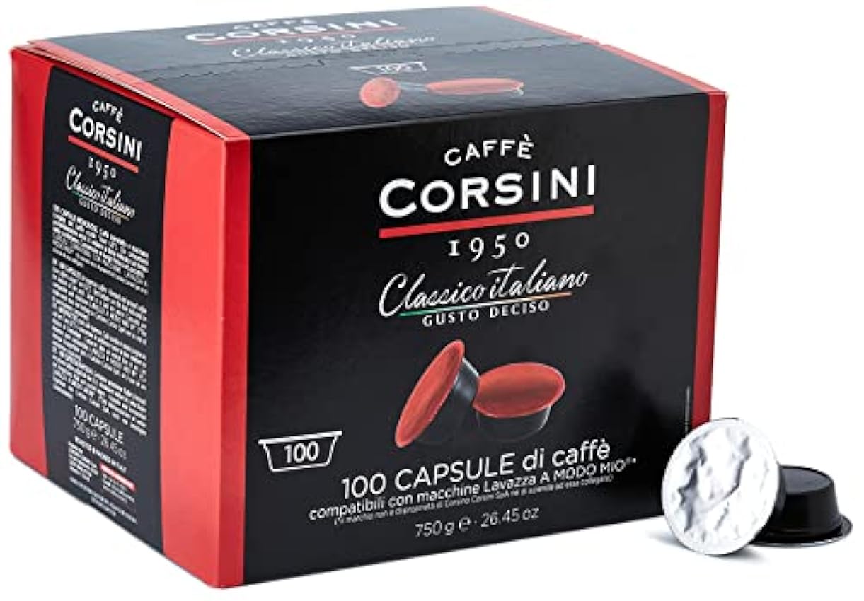 Caffè Corsini - Classico Italiano. Paquete de 100 cápsu