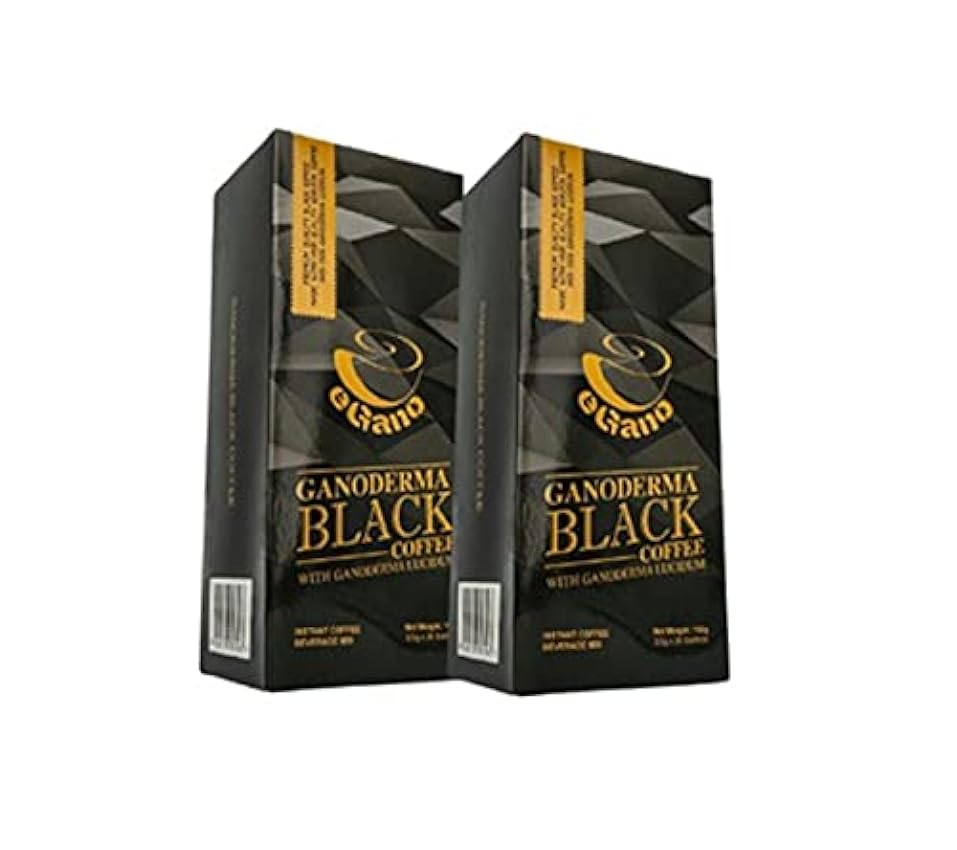 eGano 2 cajas de café negro Premium Ganoderma (3,5 g x 