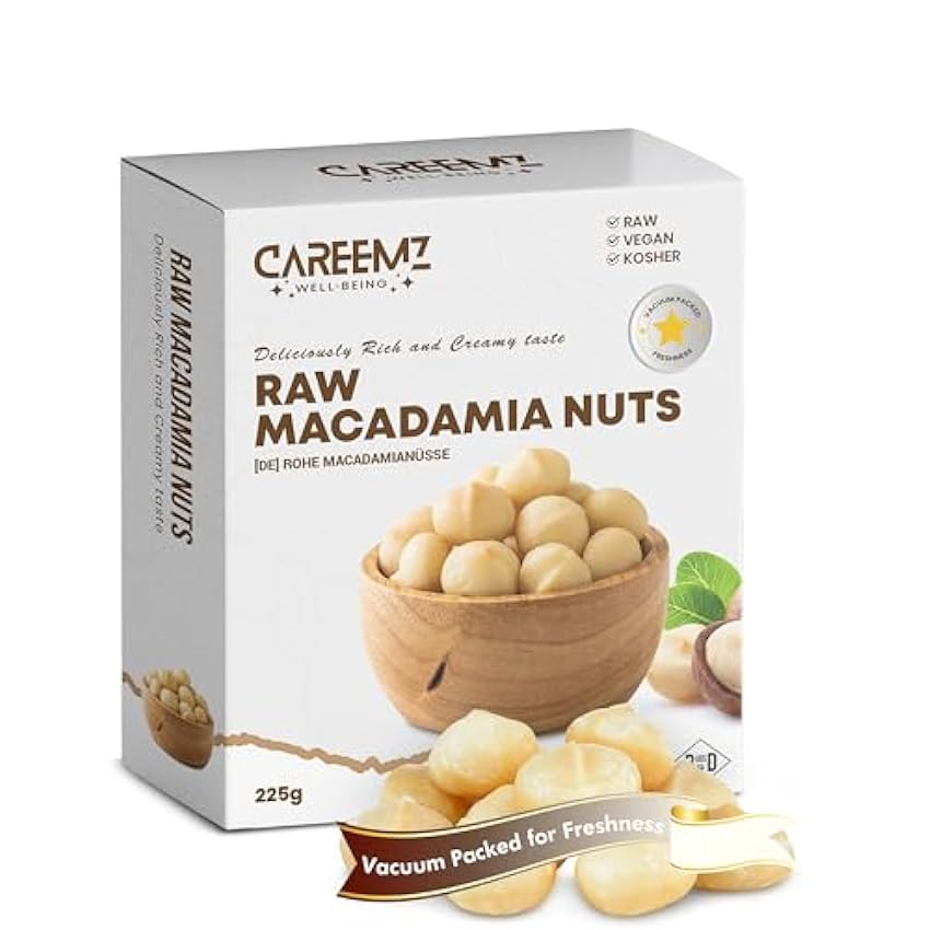 CAREEMZ Nueces de Macadamia crudas, sin sabor, el mejor