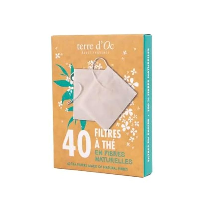Terre d´Oc 40 bolsas de filtro de té (7 x 9 cm) 43