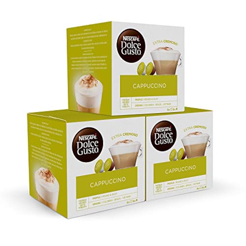 Nescafé Dolce Gusto, Cápsulas de café (Cappuccino) - 3 