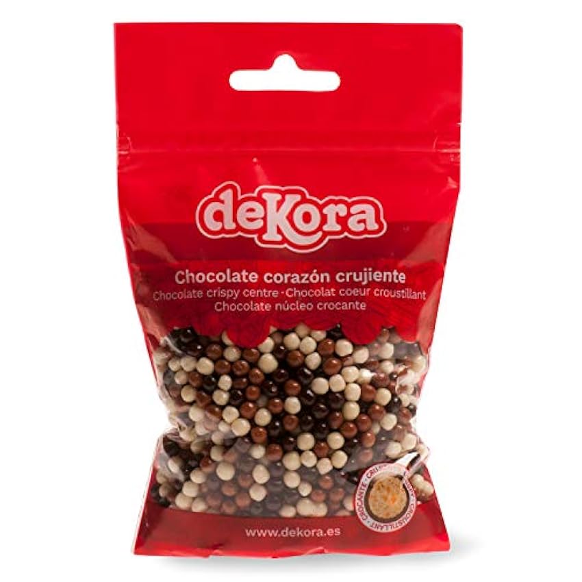 Dekora - Mini Perlas de Chocolate Crujientes para Tarta