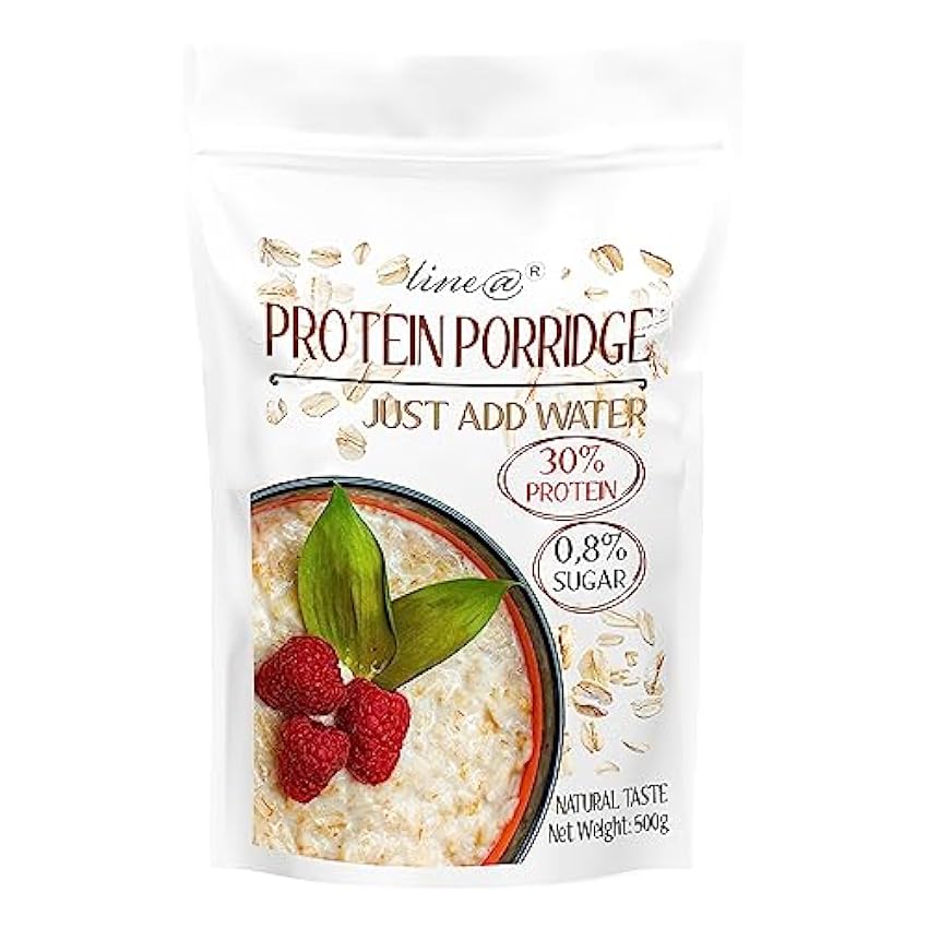 Porridge de proteínas Line@diet | 30% proteínas | 0,8% azúcar | lista en minutos | sabor natural | 500g cPNtiyh0