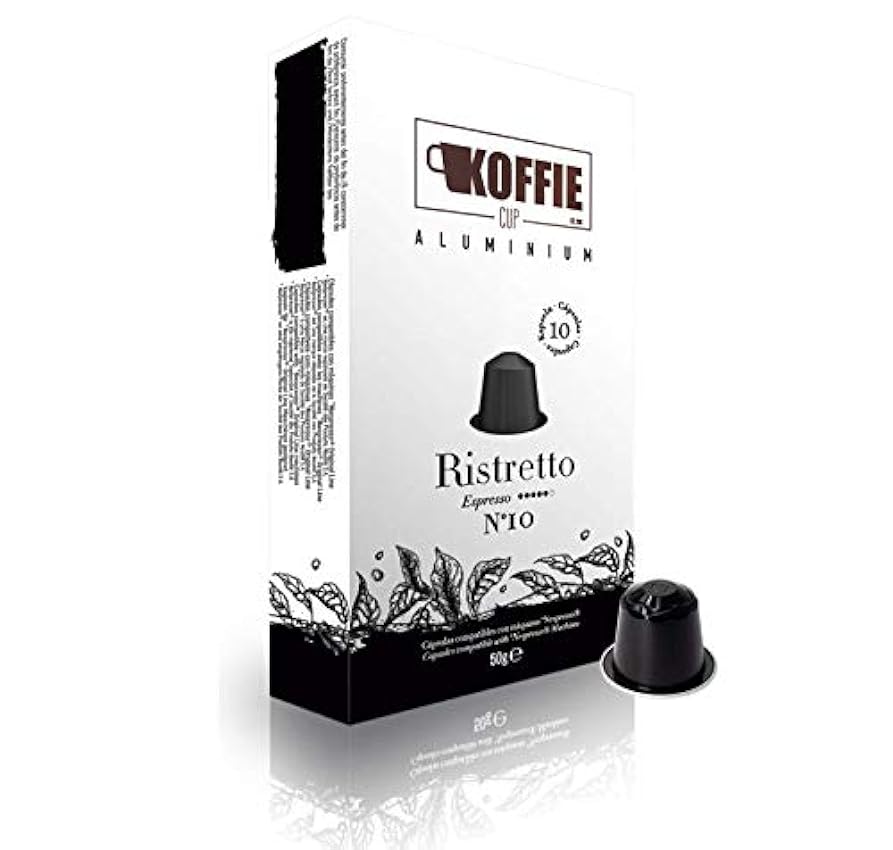 Koffie Cup Ristretto - 40 cápsulas de café de aluminio 